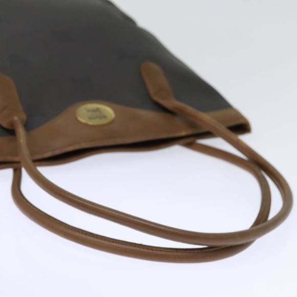 Burberrys Tote Bag PVC Leather Gray Auth bs14278 - Picture 7 of 16